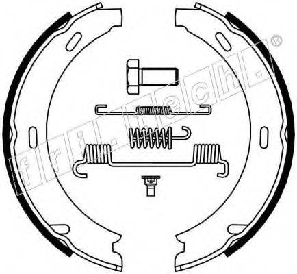 FRI.TECH. 1052117K Комплект гальмівних колодок, стоянкова гальмівна система