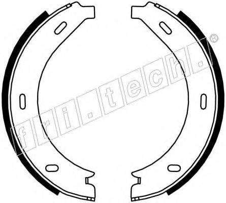 FRI.TECH. 1052123 Комплект гальмівних колодок, стоянкова гальмівна система