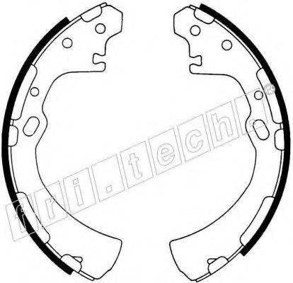 FRI.TECH. 1067175 Комплект гальмівних колодок