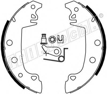 FRI.TECH. 1079187K Комплект гальмівних колодок