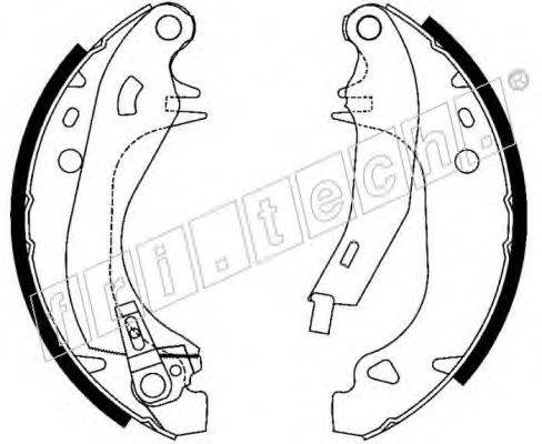 FRI.TECH. 1079192Y Комплект гальмівних колодок