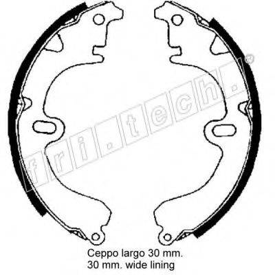 FRI.TECH. 1115274 Комплект гальмівних колодок
