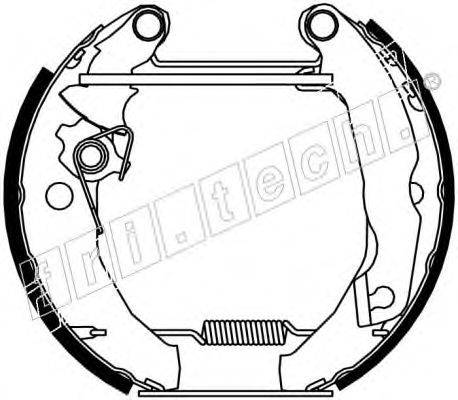 FRI.TECH. 16006 Комплект гальмівних колодок