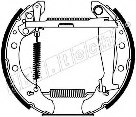 FRI.TECH. 16132 Комплект гальмівних колодок