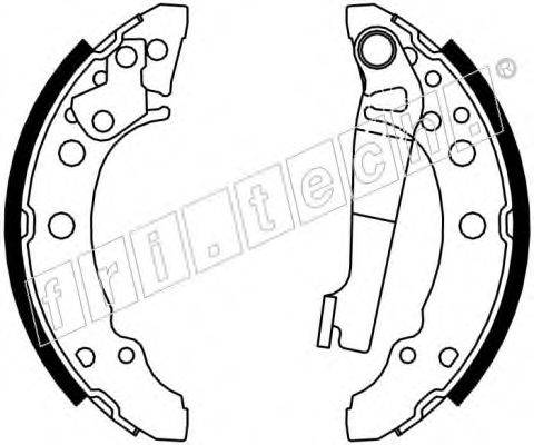 FRI.TECH. 17001 Комплект гальмівних колодок