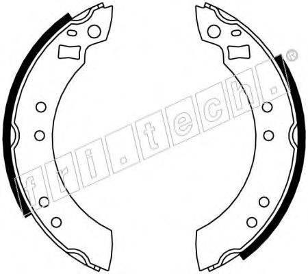 FRI.TECH. 17070 Комплект гальмівних колодок