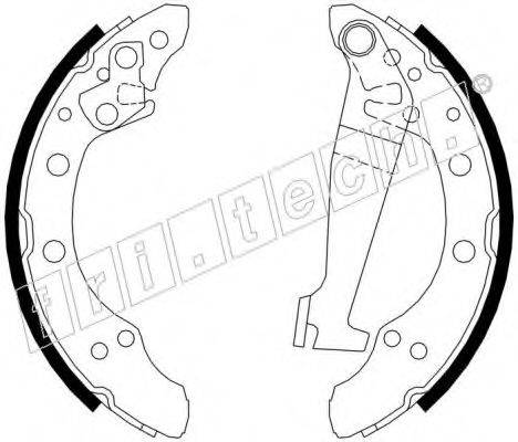 FRI.TECH. 17088 Комплект гальмівних колодок