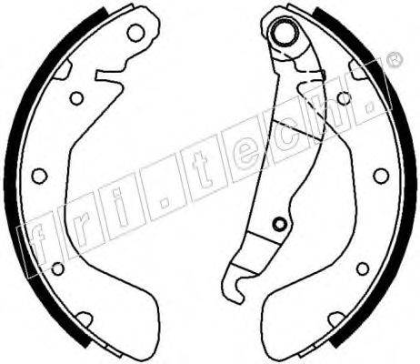 FRI.TECH. 17112 Комплект гальмівних колодок