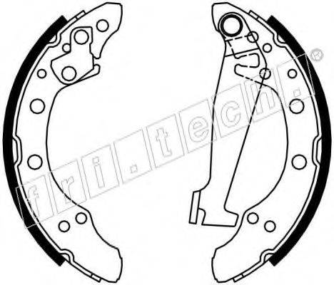 FRI.TECH. 17169 Комплект гальмівних колодок