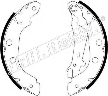 FRI.TECH. 17187 Комплект гальмівних колодок