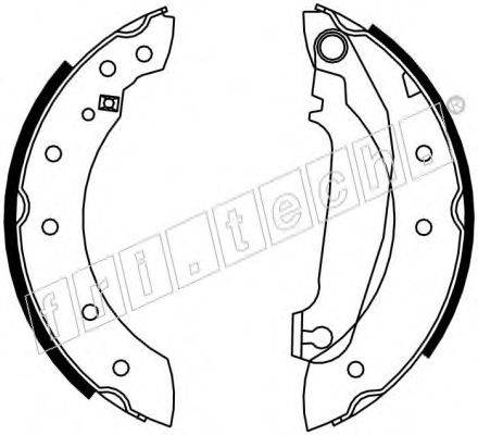 FRI.TECH. 17206 Комплект гальмівних колодок