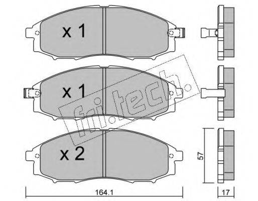 FRI.TECH. 6270 Комплект гальмівних колодок, дискове гальмо