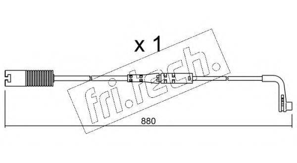 FRI.TECH. SU207 Сигналізатор, знос гальмівних колодок