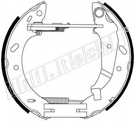 FRI.TECH. 16354 Комплект гальмівних колодок