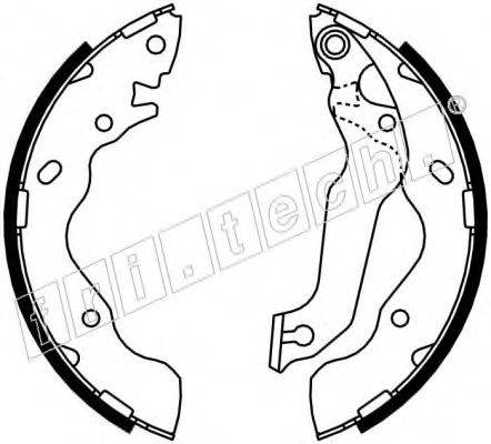 FRI.TECH. 17347 Комплект гальмівних колодок