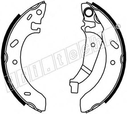 FRI.TECH. 17354 Комплект гальмівних колодок