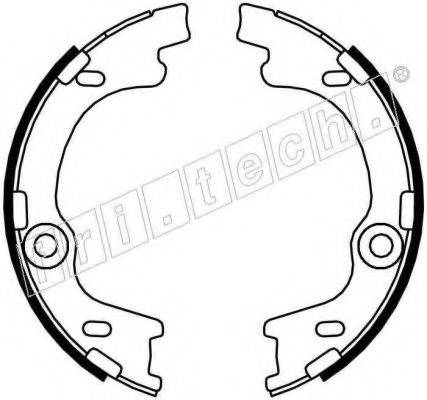 FRI.TECH. 1046221 Комплект гальмівних колодок, стоянкова гальмівна система