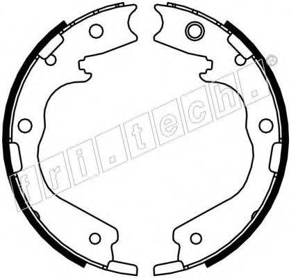 FRI.TECH. 1047378 Комплект гальмівних колодок, стоянкова гальмівна система