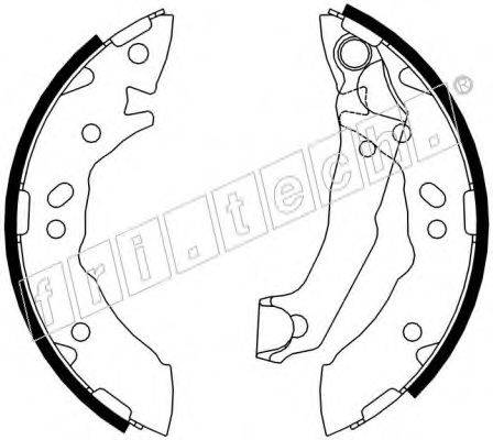 FRI.TECH. 17449 Комплект гальмівних колодок