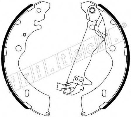 FRI.TECH. 1047377Y Комплект гальмівних колодок