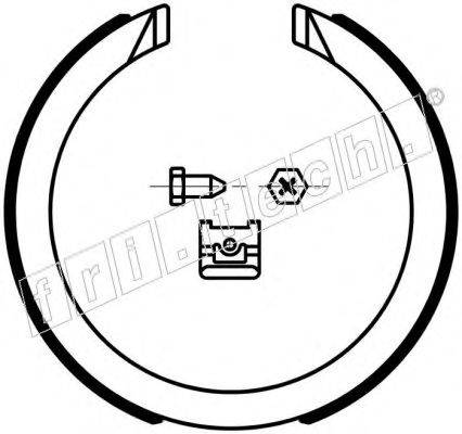 FRI.TECH. 1040163K Комплект гальмівних колодок, стоянкова гальмівна система