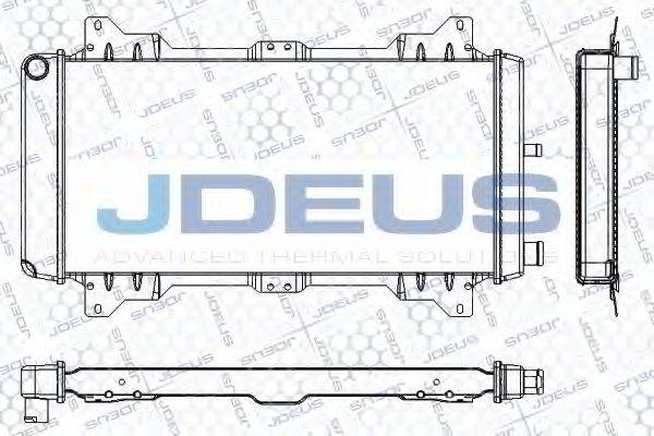 JDEUS RA0120032 Радіатор, охолодження двигуна