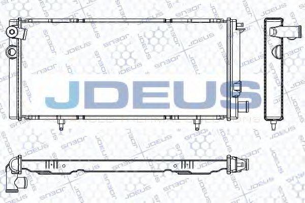 JDEUS RA0210021 Радіатор, охолодження двигуна