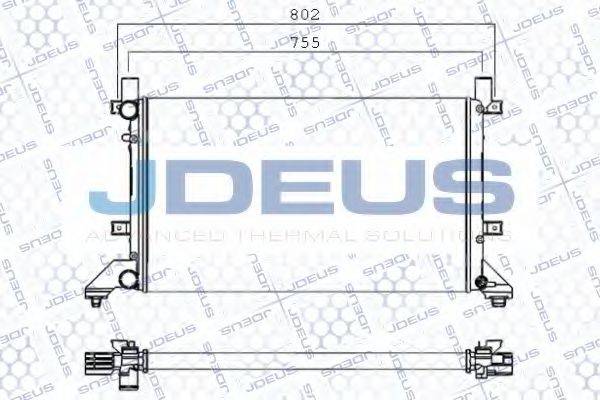 JDEUS 030M17 Радіатор, охолодження двигуна