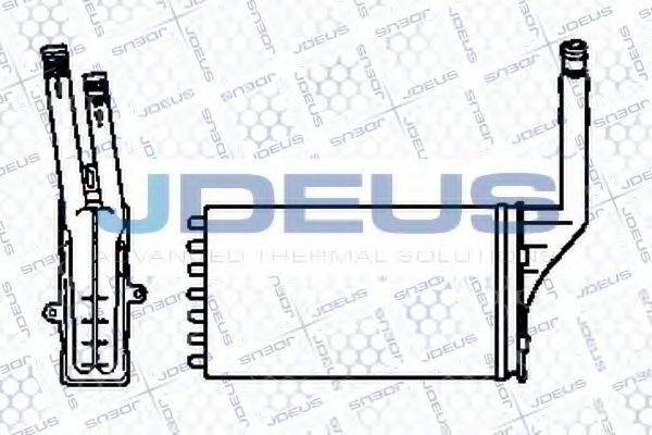 JDEUS 207B04 Теплообмінник, опалення салону