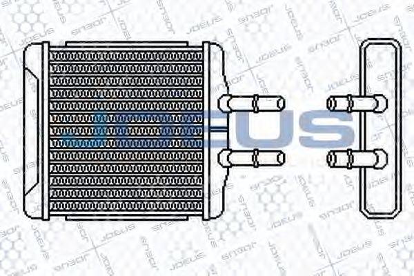 JDEUS 256M05 Теплообмінник, опалення салону