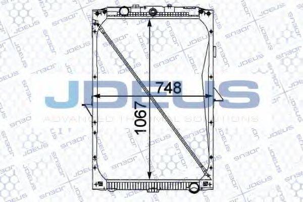 JDEUS 108M07 Радіатор, охолодження двигуна