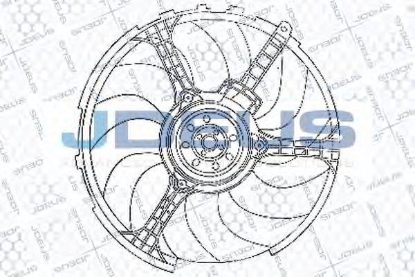 JDEUS EV837900 Вентилятор, охолодження двигуна