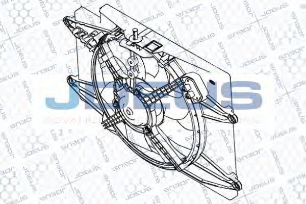 JDEUS EV854510 Вентилятор, охолодження двигуна