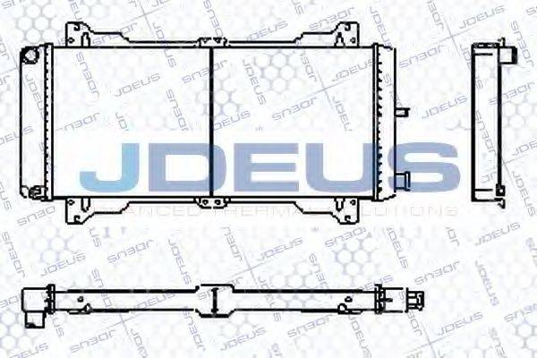 JDEUS RA0120030 Радіатор, охолодження двигуна