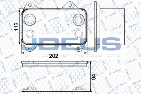 JDEUS 408M01 масляний радіатор, моторне масло