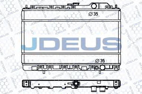 JDEUS RA0180130 Радіатор, охолодження двигуна