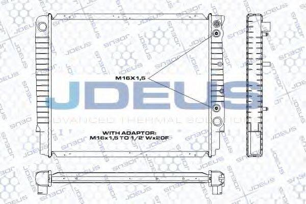 JDEUS RA0310520 Радіатор, охолодження двигуна