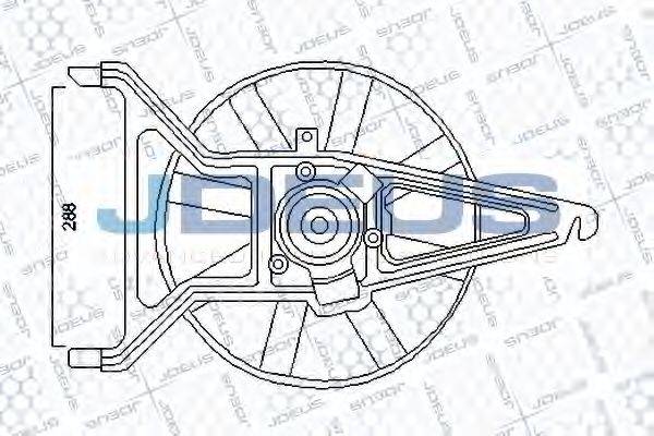 JDEUS EV07M490 Вентилятор, охолодження двигуна