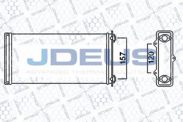 JDEUS 208M01 Теплообмінник, опалення салону