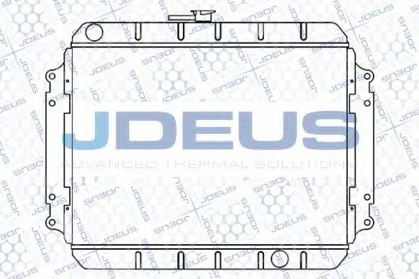 JDEUS 004M07 Радіатор, охолодження двигуна