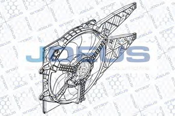 JDEUS EV897400 Вентилятор, охолодження двигуна