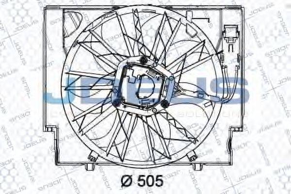 JDEUS EV050680 Вентилятор, охолодження двигуна