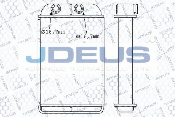 JDEUS 201M16 Теплообмінник, опалення салону