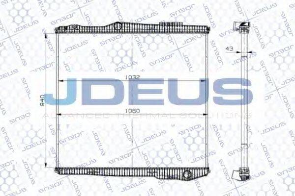 JDEUS 141M07 Радіатор, охолодження двигуна