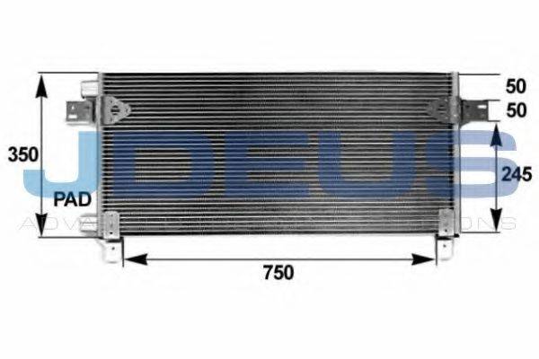 JDEUS 715M10 Конденсатор, кондиціонер