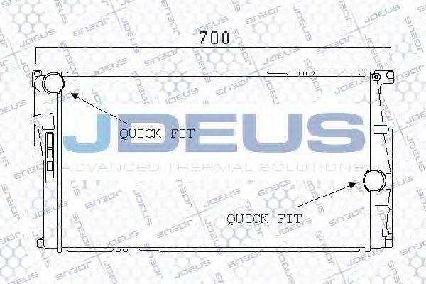 JDEUS 005M32 Радіатор, охолодження двигуна