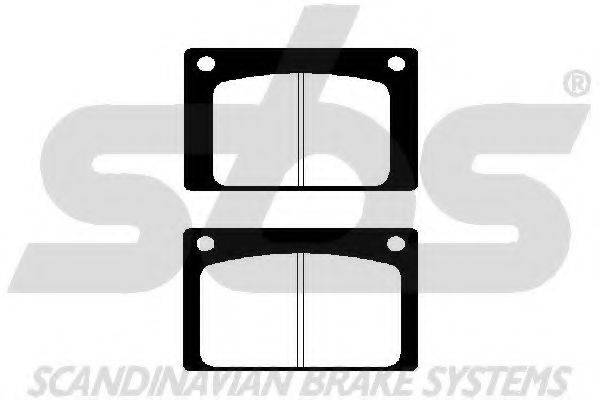 SBS 1501224802 Комплект гальмівних колодок, дискове гальмо