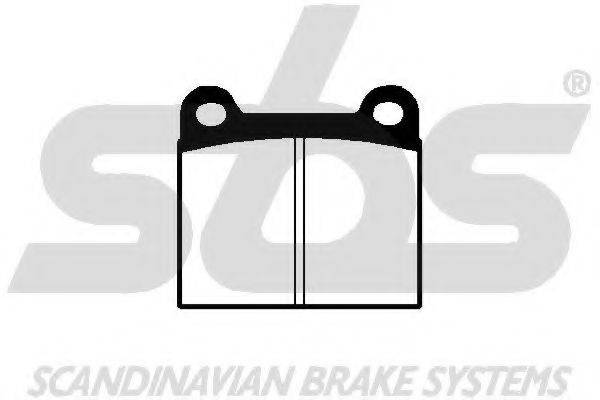 SBS 1501229906 Комплект гальмівних колодок, дискове гальмо