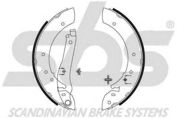 SBS 18492799346 Комплект гальмівних колодок