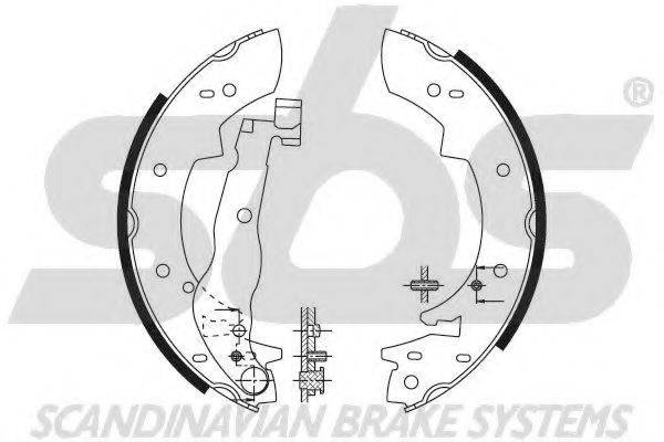 SBS 18492748366 Комплект гальмівних колодок